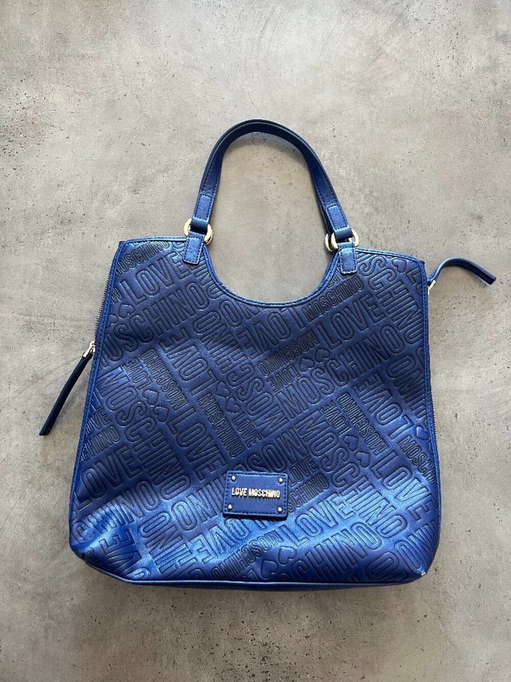 Love Moschino Embossed Logo Tote Bag